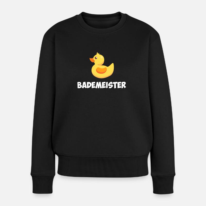 Bademeister - Frauen Premium Bio Pullover - Schwarz