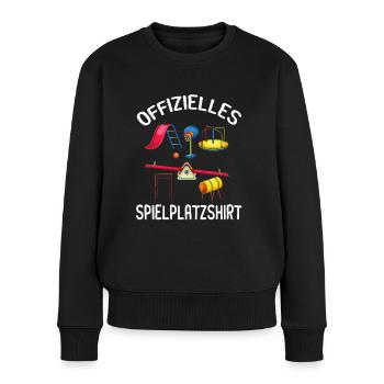 Erzieherin Kita Kindergärtnerin Kiga - Frauen Premium Bio Pullover - Schwarz - Vorne - Julia (174cm)