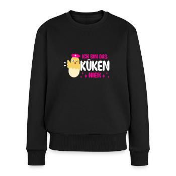 Pflegeküken Ausbildung Krankenschwester Pflegerin - Frauen Premium Bio Pullover - Schwarz - Vorne - Julia (174cm)