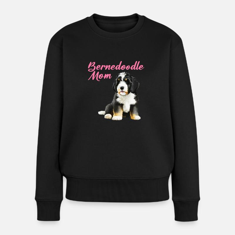 Bernedoodle Mom - Women's Premium Organic Jumper - black