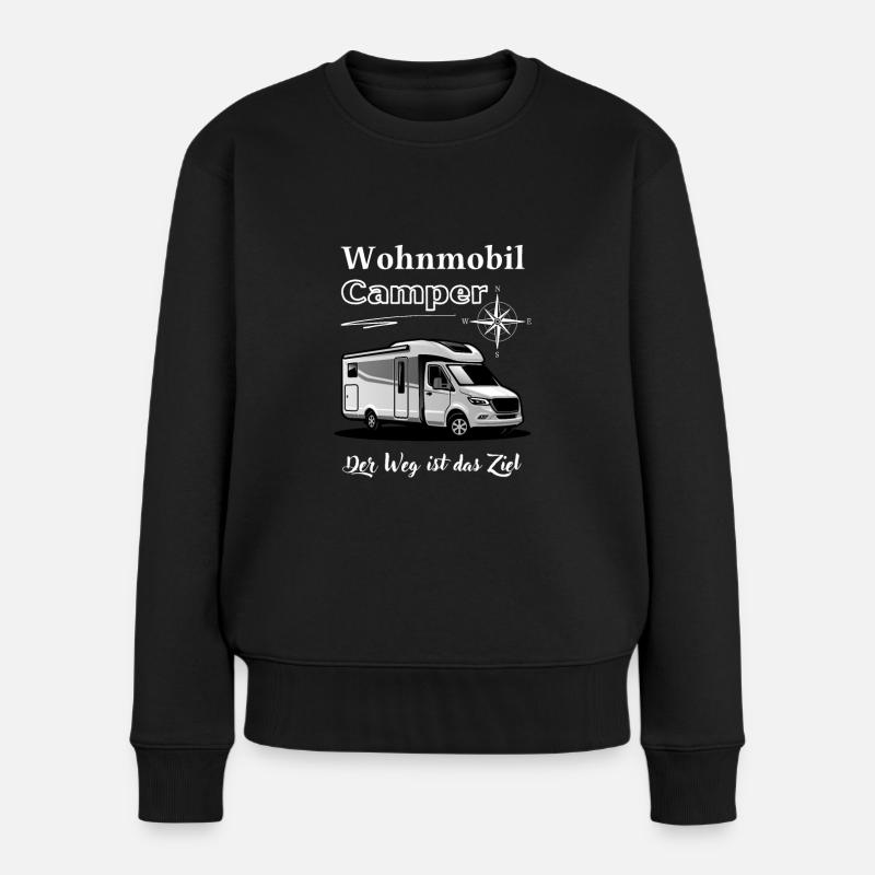 Wohnmobil Camper-Wohnmobil Spruch und Motiv - Frauen Premium Bio Pullover - Schwarz