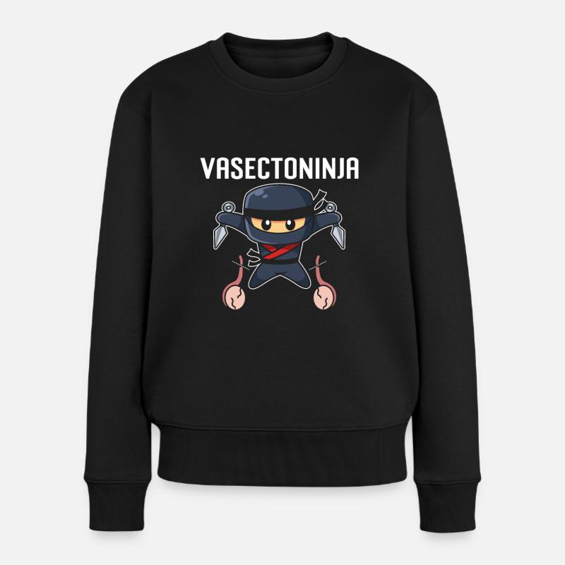 Urologue de vasectomie - Pull Premium bio Femme - noir