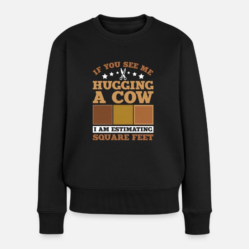 Travail du cuir Travail du cuir Maroquinier - Pull Premium bio Femme - noir