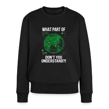 Air traffic controller - Women's Premium Organic Jumper - black - Front - Julia (174cm)