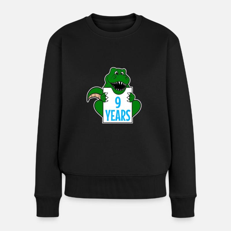 9. 9 ANS. 9E ANNIVERSAIRE. ANNIVERSAIRE 9 ANS - Pull Premium bio Femme - noir