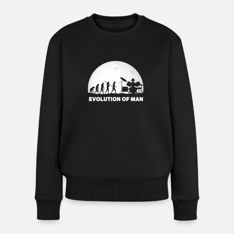 Schlagzeuger Evolution Batteur - Pull Premium bio Femme - noir