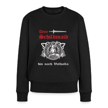 Schilmaiden Warrior Lagertha Viking Femmes - Pull Premium bio Femme - noir - Devant - Julia (174cm)