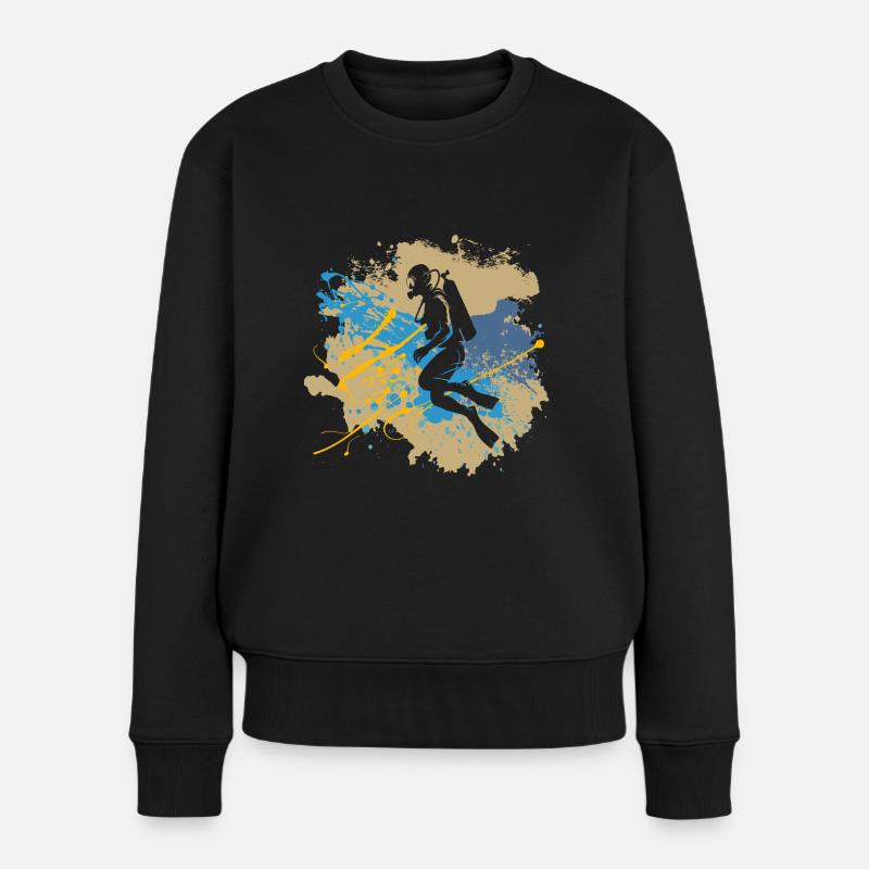 Plongée Licence de plongée Vacances sous-marine - Pull Premium bio Femme - noir