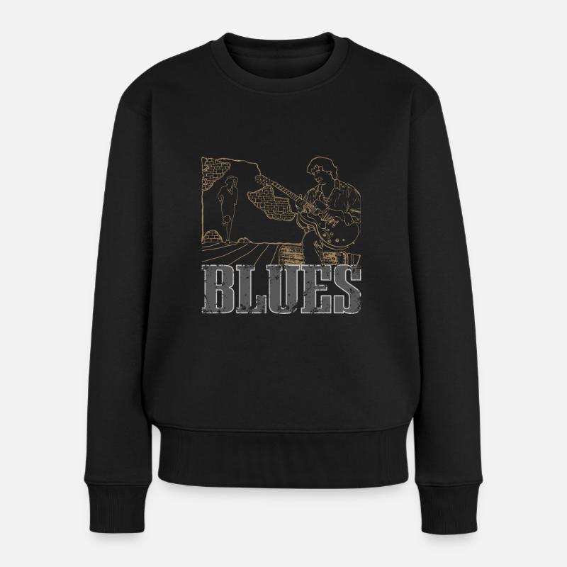 Musique blues - Pull Premium bio Femme - noir