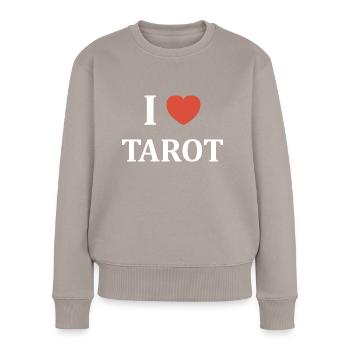 i love tarot - Pull Premium bio Femme - taupe - Devant - Julia (174cm)