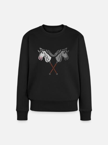 hobby horsing hobby horse hobby horse - Women's Premium Organic Jumper - black