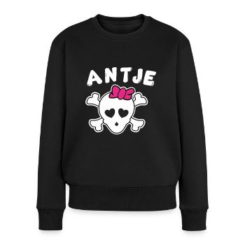 Pirate Antje Design pour les filles et les femmes - Pull Premium bio Femme - noir - Devant - Julia (174cm)