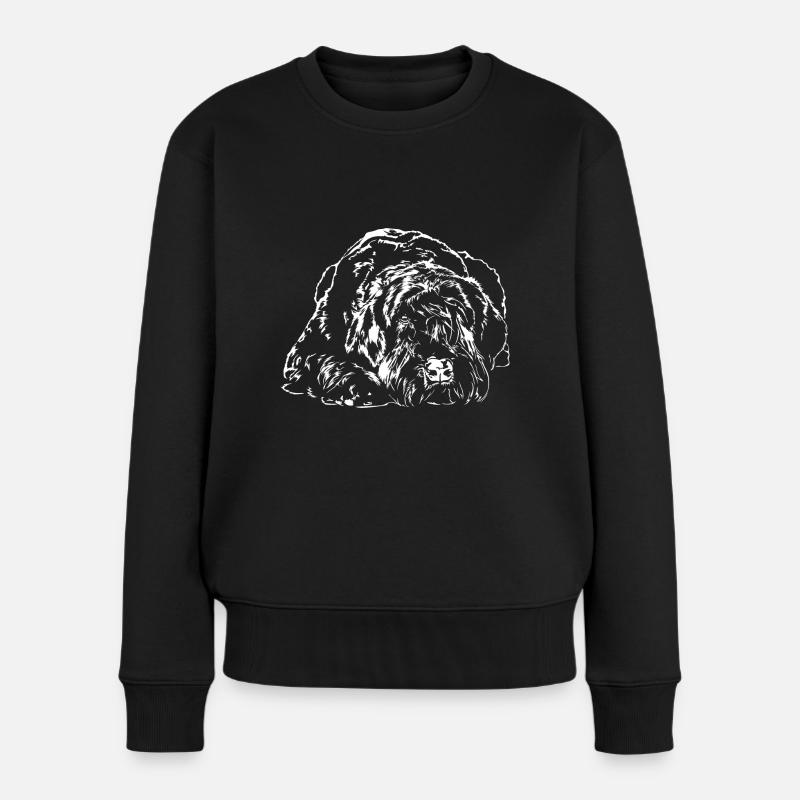 RIESENSCHNAUZER Hund IGP Wilsigns Hunde - Frauen Premium Bio Pullover - Schwarz