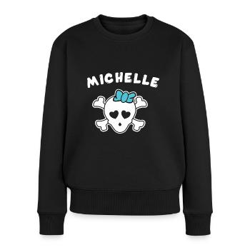 Pirate Michelle Design for Girls and Women - Women's Premium Organic Jumper - black - Front - Julia (174cm)