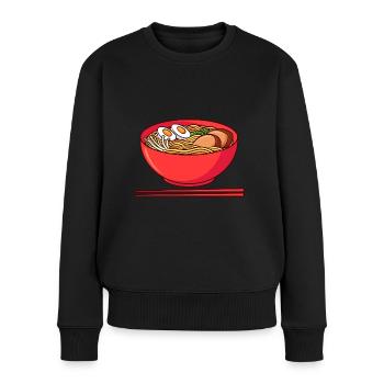 Chemise Ramen Design Kawaii Art - Pull Premium bio Femme - noir - Devant - Julia (174cm)