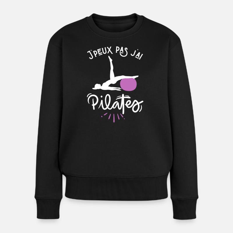 Je peux pas j ai pilates 2 - Pull Premium bio Femme - noir
