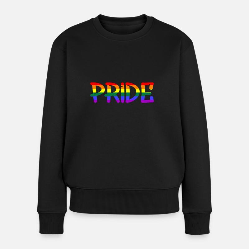 Pride, Lgbtq, Love is Love - Frauen Premium Bio Pullover - Schwarz