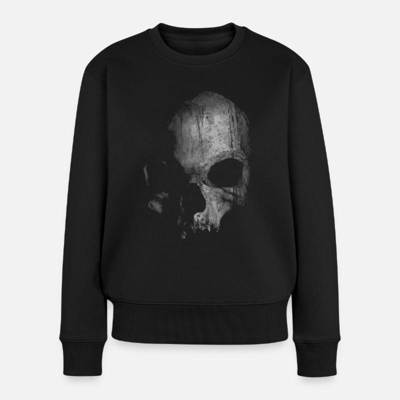 Tête de mort - Pull Premium bio Femme - noir