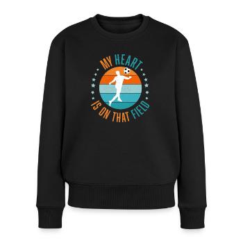 Football Passion - Pull Premium bio Femme - noir - Devant - Julia (174cm)