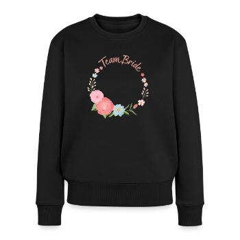 L’équipe Bride - Pull Premium bio Femme - noir - Devant - Julia (174cm)