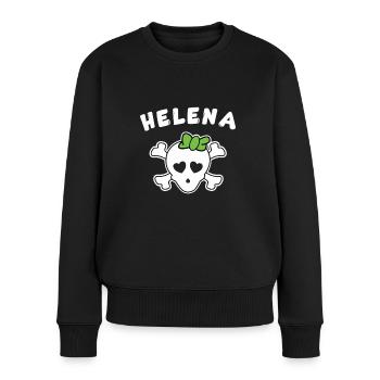 Design Pirate Helena pour filles et femmes - Pull Premium bio Femme - noir - Devant - Julia (174cm)