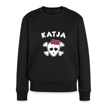 Pirate Katja Design for girls and women - Women's Premium Organic Jumper - black - Front - Julia (174cm)