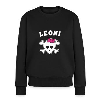 Pirate Leoni Design for Girls and Women - Women's Premium Organic Jumper - black - Front - Julia (174cm)