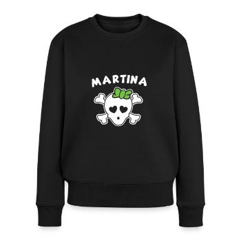 Pirate Martina Design for Girls and Women - Women's Premium Organic Jumper - black - Front - Julia (174cm)
