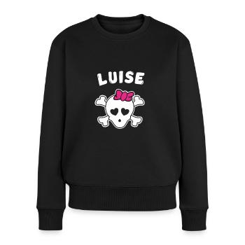Pirate Luise Design for Girls and Women - Women's Premium Organic Jumper - black - Front - Julia (174cm)