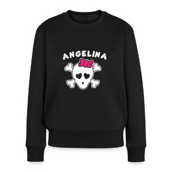 Pirate Angelina Design pour les filles et les femmes - Pull Premium bio Femme - noir - Devant - Julia (174cm)