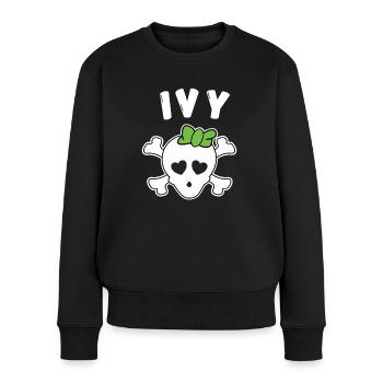 Pirate Ivy Design for Girls and Women - Women's Premium Organic Jumper - black - Front - Julia (174cm)