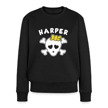 Pirate Harper Design for Girls and Women - Women's Premium Organic Jumper - black - Front - Julia (174cm)