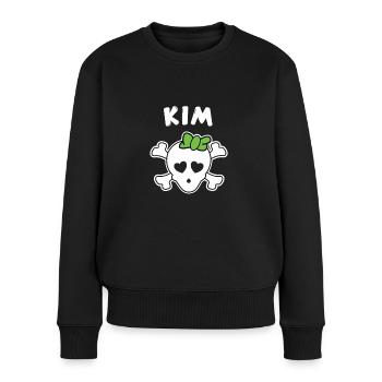 Pirate Kim Design for Girls and Women - Women's Premium Organic Jumper - black - Front - Julia (174cm)