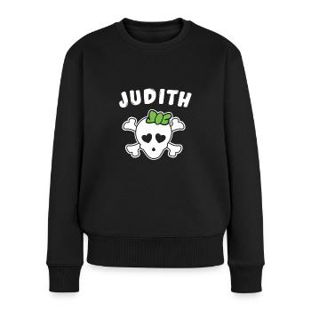 Pirate Judith Design for Girls and Women - Women's Premium Organic Jumper - black - Front - Julia (174cm)