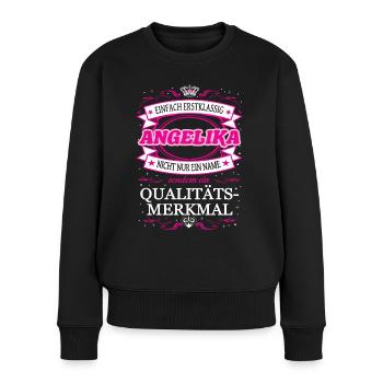 Quality feature Angelika simply first-class - Women's Premium Organic Jumper - black - Front - Julia (174cm)
