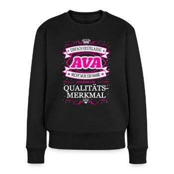 Quality Feature Ava Simply Top Notch Outfit - Women's Premium Organic Jumper - black - Front - Julia (174cm)