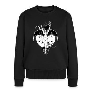 Bat Girl - Women's Premium Organic Jumper - black - Front - Julia (174cm)
