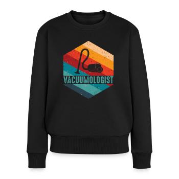 Staubsauger - Frauen Premium Bio Pullover - Schwarz - Vorne - Julia (174cm)