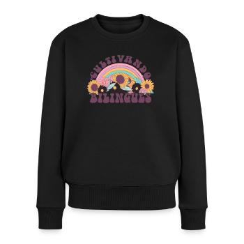 Cultivando Bilingües Spanischlehrer - Frauen Premium Bio Pullover - Schwarz - Vorne - Julia (174cm)