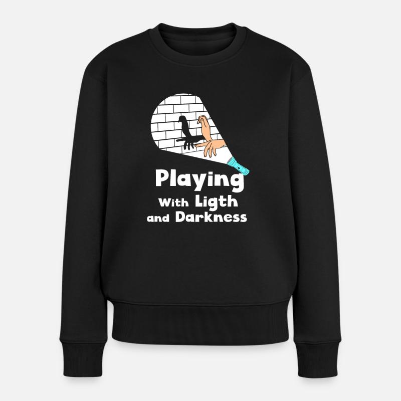 Schattenpuppentheater Show Kunst - Frauen Premium Bio Pullover - Schwarz