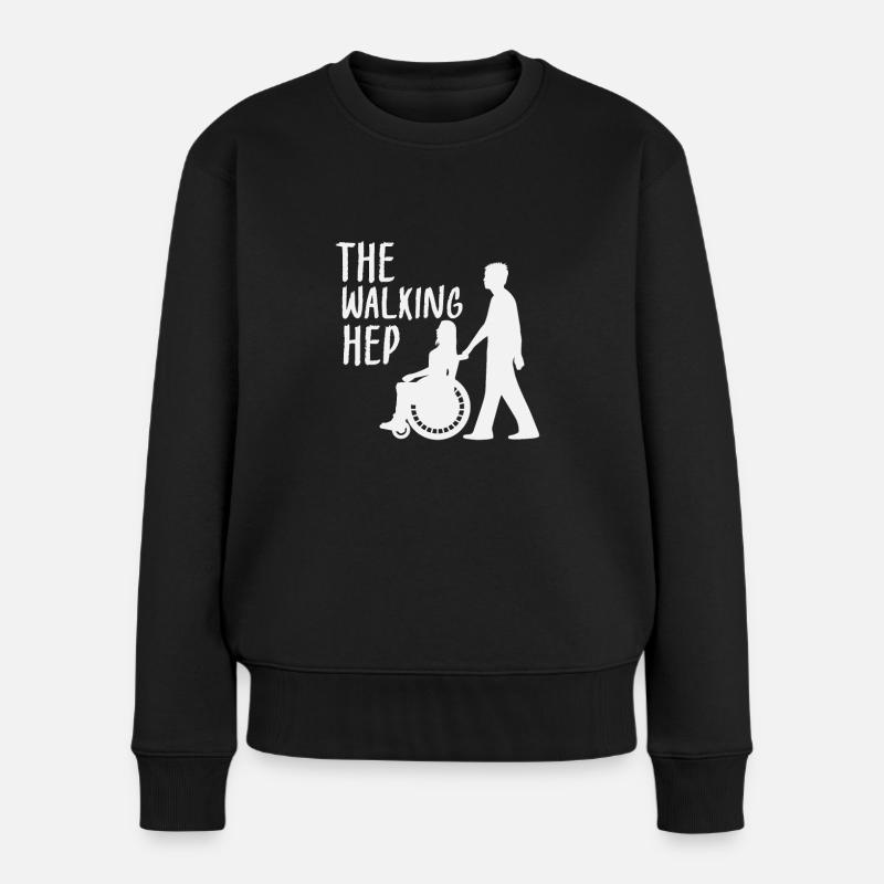 Hep Heilerziehungspfleger Soziale Berufe Motiv - Frauen Premium Bio Pullover - Schwarz