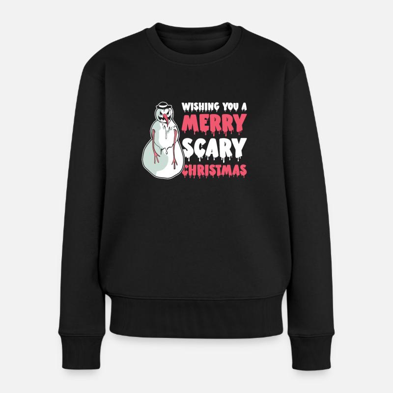Joyeux Noël Halloween - Pull Premium bio Femme - noir