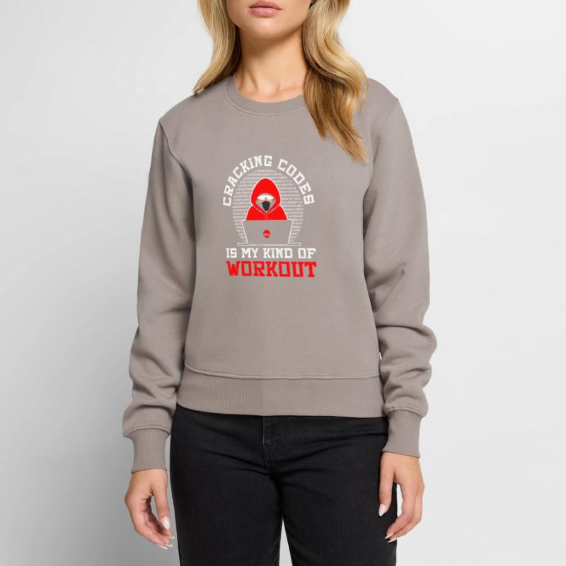 Cybersecurity Professional Hacker Cracking Codes Women's Premium Organic Jumper
