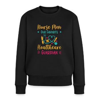 Krankenschwester Muttertag Mama Krankenschwester - Frauen Premium Bio Pullover - Schwarz - Vorne - Julia (174cm)