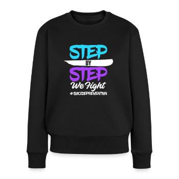 988 Monat der Suizidprävention Woche der - Frauen Premium Bio Pullover - Schwarz - Vorne - Julia (174cm)