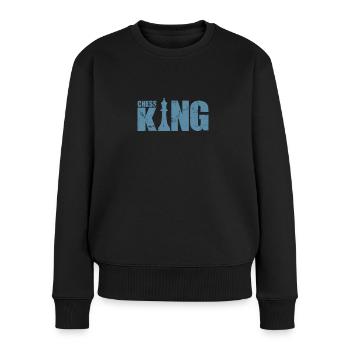 Jeu de plateau Chess King Chess Casse-tête - Pull Premium bio Femme - noir - Devant - Julia (174cm)