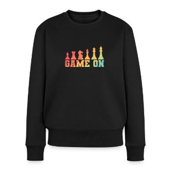 Jeu sur Chess Jeu de plateau casse-tête - Pull Premium bio Femme - noir - Devant - Julia (174cm)