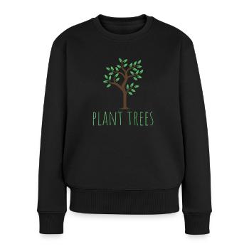 Trees - plans trees - Women's Premium Organic Jumper - black - Front - Julia (174cm)