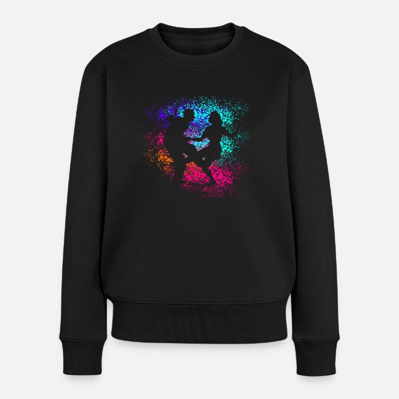 Lindy Hop | Swing | Swing Musik | Geschenkidee - Frauen Premium Bio Pullover - Schwarz