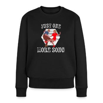 Lindy Hop | Swing | Swing Musik | Geschenkidee - Frauen Premium Bio Pullover - Schwarz - Vorne - Julia (174cm)